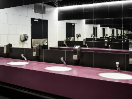 Espejo de baño ovalado de diseño retroiluminado y antivaho Refur XL