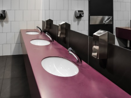 Tocador de maquillaje con espejo, taburete con luz LED Andrina