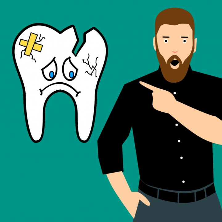 diente roto por caries